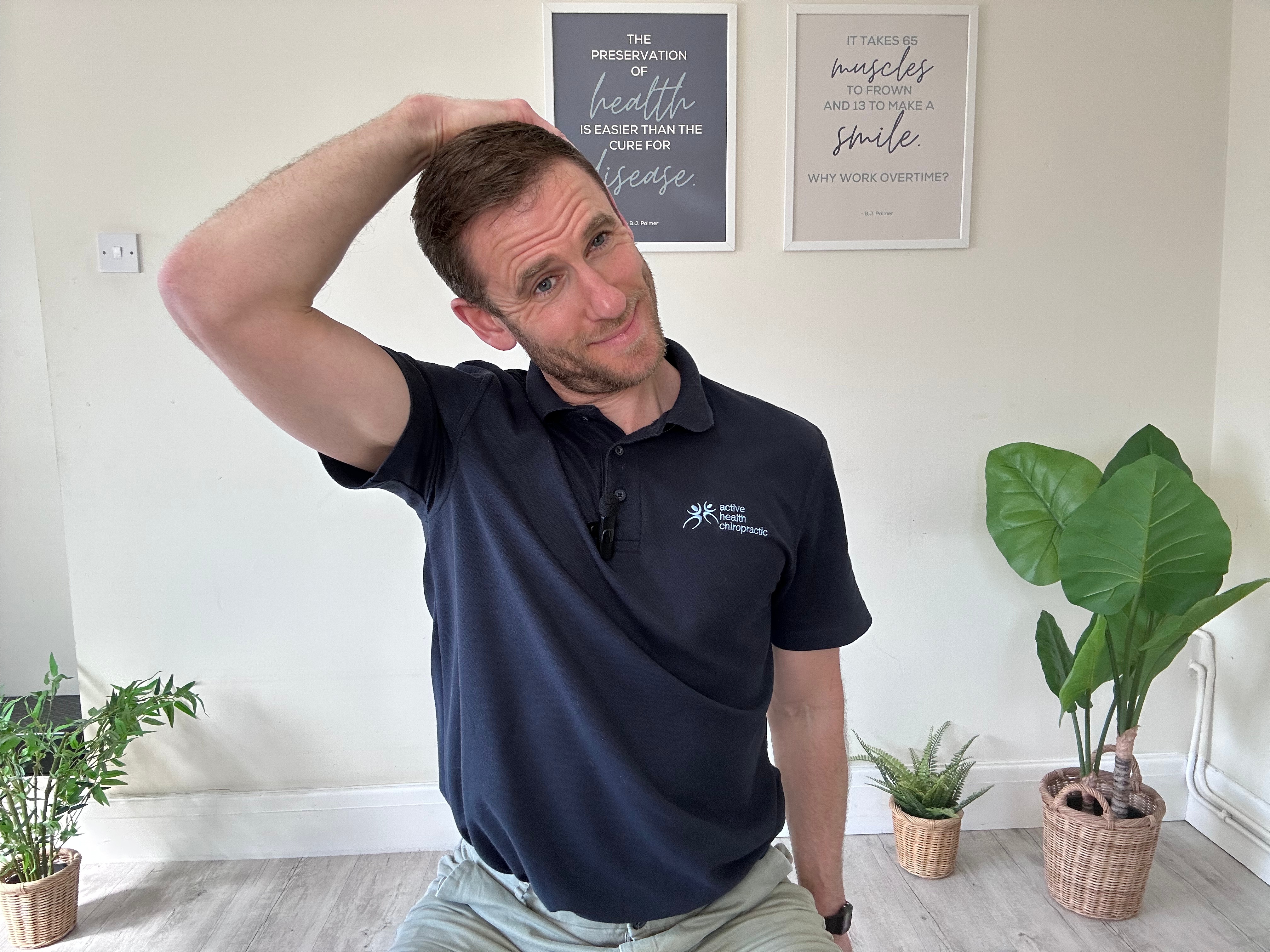 Upper Trapezius Stretch (Neck Side Stretch)